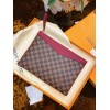 Louis Vuitton Pouch Wallet Gray/ Beige / Red