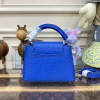 Louis Vuitton Capucines Blue Ostrich leather mini bag