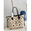Louis Vuitton White Neverfull Maletage M46040