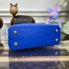 Louis Vuitton Capucines Blue Ostrich leather mini bag