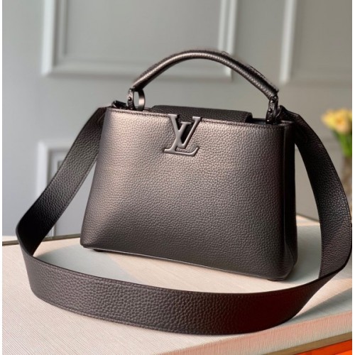 Louis Vuitton Capucines all black PM bag