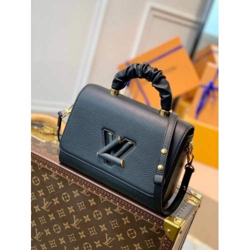 Louis Vuitton Twist MM Black Leathers M58688