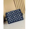 Louis Vuitton Mini Dauphine Blue Denim Leather M59609