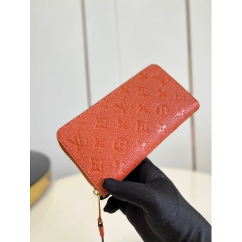 Louis Vuitton Long Orange Wallet