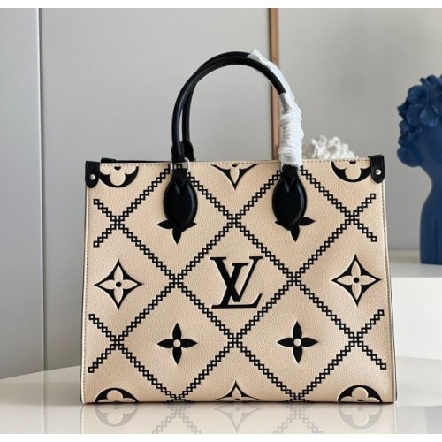 LV OnTheGo MM Monogram Empreinte Leather M45595