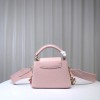 Louis Vuitton M21798 Capucines Mini Pink Leather Bag