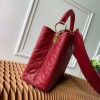Louis Vuitton Quilting Capucines PM Red 27cm