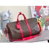 Louis Vuitton Keepall Bandoulière 50 Red Line Bag