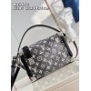 Louis Vuitton Side Trunk Gray Denim Bag