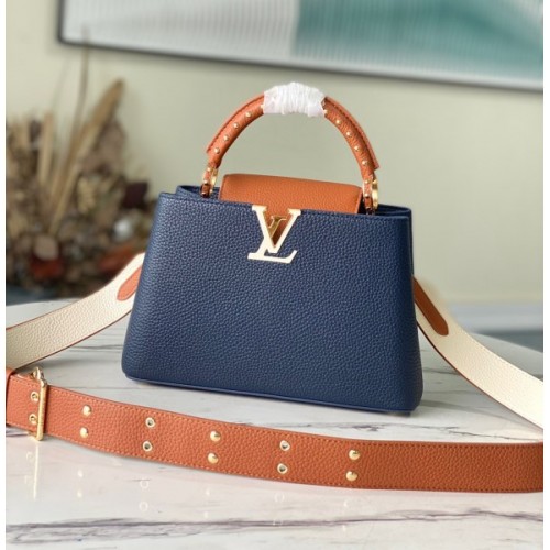 Louis Vuitton Capucines BB Blue Bag