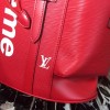 Louis Vuitton Supreme backpack M41709 Red water ripple backpack