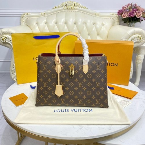 Louis Vuitton Flower Tote Shoulder Cream Bag M43550