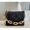 Louis Vuitton mini coussin black bag