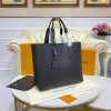 Louis Vuitton Giant Cabas Voyage Black Leather Bag