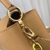 Louis Vuitton M21798 Capucines MM Brown Leather Bag