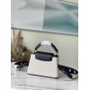 Louis Vuitton Capucines Mini ecru canvas black bag