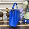 Louis Vuitton Capucines Blue Ostrich leather PM/MM bag