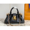 Louis Vuitton 2023 Monogram S Lock Black Clutch M46544