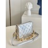 Louis Vuitton coussin silver BB red bag