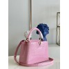 Louis Vuitton Pink Crocodile Capucines PM