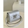 Louis Vuitton Twist MM Epi Silver Leather