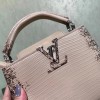 Louis Vuitton Capucines Mini Pink Lizard Leather 21cm