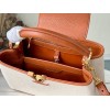 Louis Vuitton Capucines BB ecru canvas brown bag