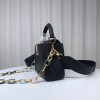 Louis Vuitton M21798 Capucines Mini Black Leather Bag