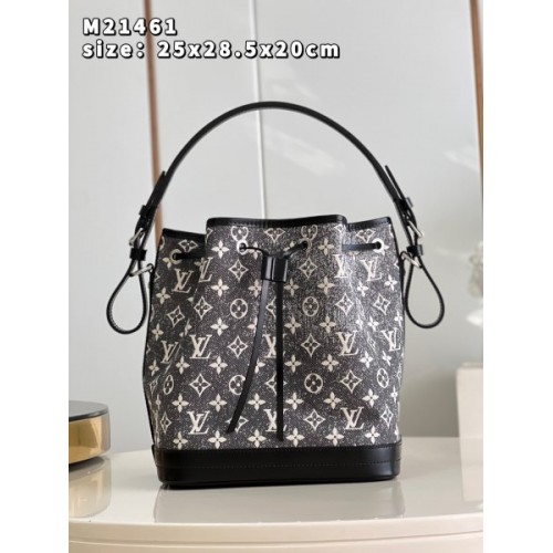 Louis Vuitton Neonoe gray denim M46449 bag