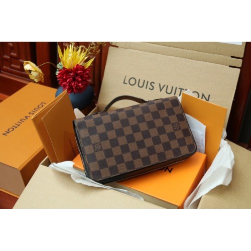 Louis Vuitton damier brown wallet