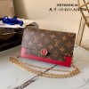 LV Flore Chain Wallet Monogram Canvas M67404