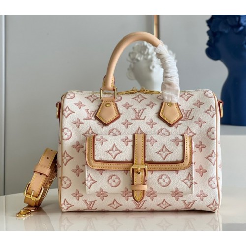 Louis Vuitton Speedy Bandoulière 25 white pocket bag