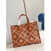 LV OnTheGo MM Monogram Orange Empreinte Leather M45595