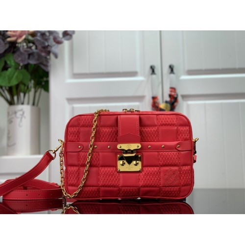 Louis Vuitton Troca PM H27 in Red M59116