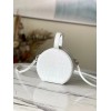 LV Petite Boite Chapeau Crocodile White leather M43514