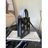 Louis Vuitton Petit Sac Plat Black Leather M57937