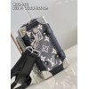 Louis Vuitton Side Trunk Gray Denim Bag