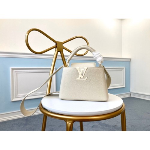 Louis Vuitton Capucines White BB 21cm M53960