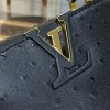 Louis Vuitton Capucines Black Ostrich leather mini bag