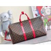 Louis Vuitton Keepall Bandoulière 50 Red Line Bag