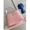 Louis Vuitton Capucines MM Taurillon Pink Leather Bag