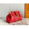 Louis Vuitton 2023 Monogram S Lock Red Clutch M46544