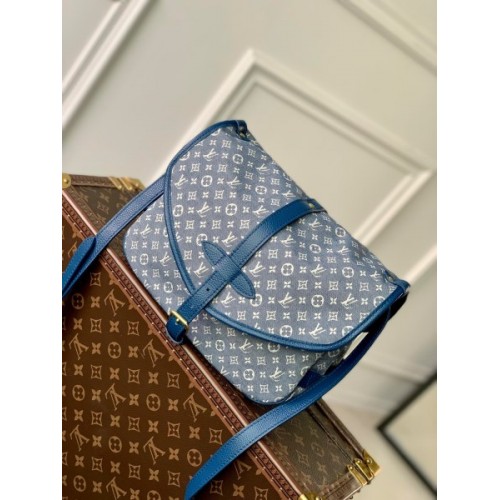 Louis Vuitton Saumur PM Blue Shoulder Bag