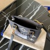 Louis Vuitton Petit Sac Plat Black Leather M57937