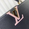 Louis Vuitton M21798 Capucines MM Black Leather Bag