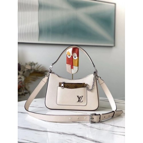 Louis Vuitton Marelle Epi Handbag White M80688