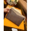Louis Vuitton Pouch Wallet Gray/ Beige / Red