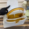 Louis Vuitton Capucines White Ostrich leather PM bag