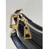 LV Bagatelle Monogram Empreinte Leather Black M46091