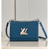 Louis Vuitton Twist LV Blue Epi Leather Bag